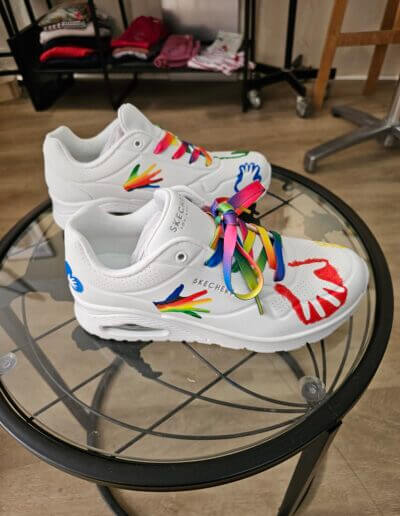 customisation chaussures elise mahiet la ciotat