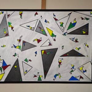 tableau elise mahiet Pluie de Plis Meurtris