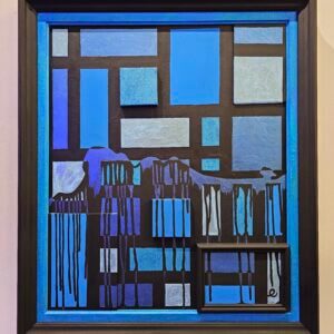 tableau elise mahiet Silhouette Ruisselante Sur Variations Électriques